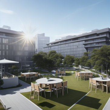 hospitality space,sunny